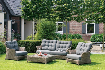 Loungeset Valentine | Wicker Pure | 4 Seasons Outdoor
